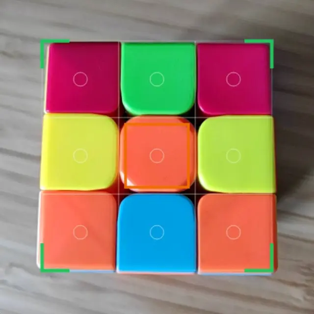 Easy Rubik’s Cube camera scan data