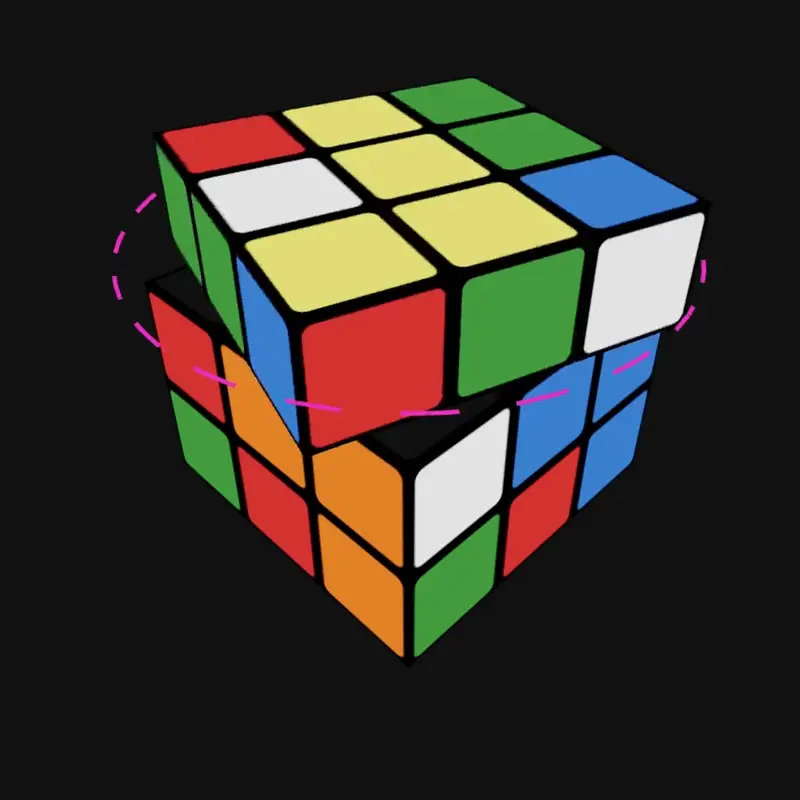 Visual arrow guiding the next move