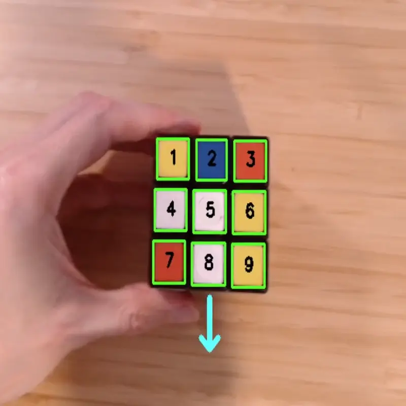 Scanning the Rubik's cube with camera